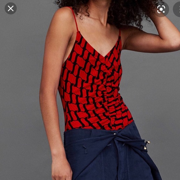 Zara Tops - Zara black red bodysuit top